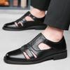 FashionDesigner Новые мужские кожаные туфли Hollow весна осень лето модная прогулочная мужская обувь мужские повседневные сандалии