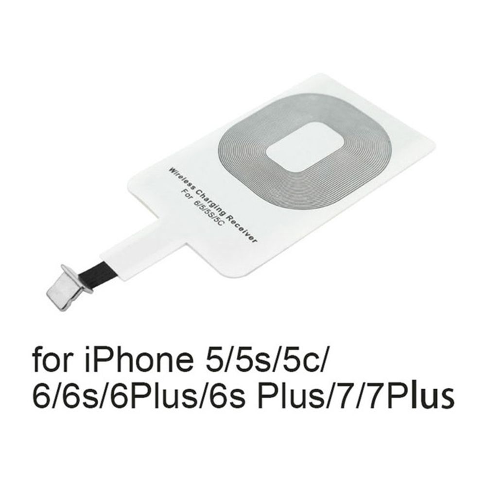 Для iPhone 5 5S SE 6 6S 6Plus 7 Plus Android Адаптер Type-C Qi Беспроводная зарядка Индукционная Пластырь Зарядная Катушка Приемник Зарядное устройство