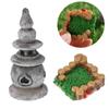 DIY Украшение для бонсай Кукла из смолы Домик для кукол Домашний декор Луг Мост Бассейн Фигурка Микроландшафт Миниатюрная модель