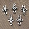 25 шт. подвески-браслет крестик маленький крестик 16x10 мм для изготовления ювелирных изделий аксессуары для рукоделия B14074