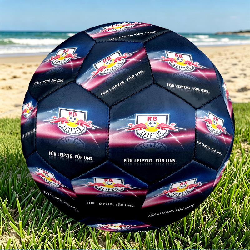 RB Leipzig Print Size 5 Soccer Ball, PU Wear Resistant Football for Match Training and Daily Practice, Birthday Gift for Soccer Fans
