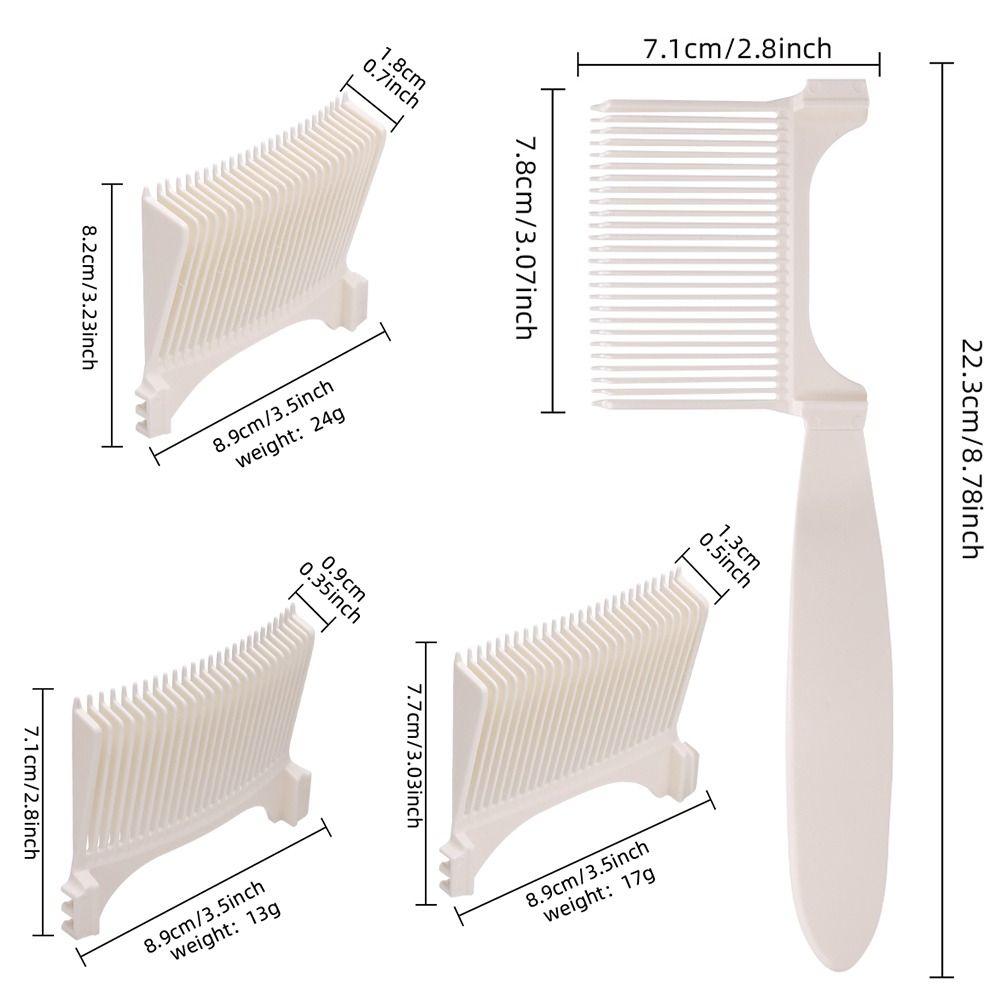 Men Styling Tool Barber Fade Combs Clipper Gradienter Design Hair Cutting Fade Comb Ergonomic Flat Top Hair Combs