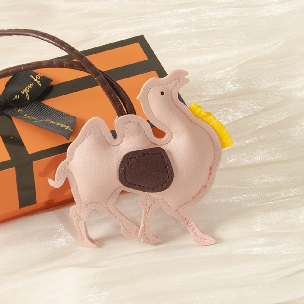 ПУ кожа ПУ кожа Вешалка Брелок для ключей автомобиля Подвеска для сумки Милый брелок верблюд Мужчины