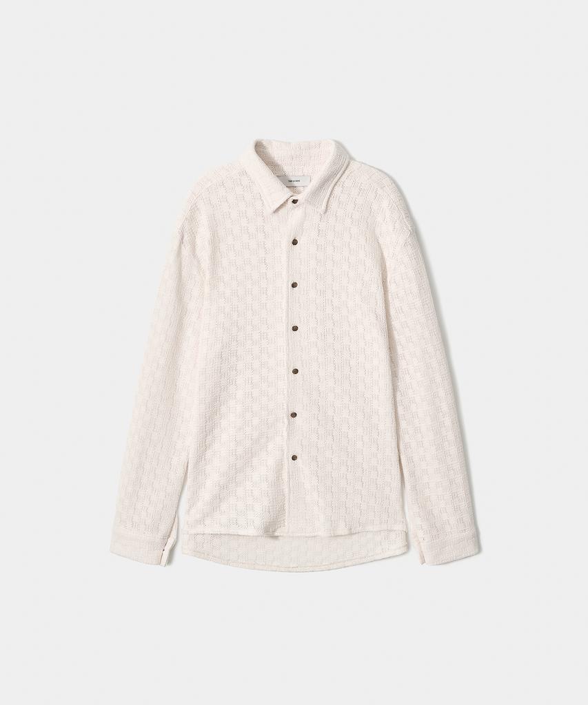 TRIP LE SENS Heirloom Crochet Shirt_Cream Ivory
