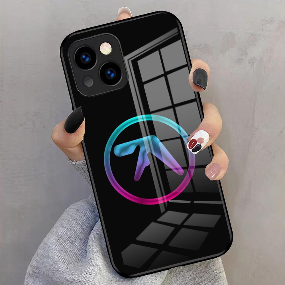 Чехол для телефона с логотипом Aphex Twin-es Для IPhone 17 Pro Max 16 15 14 Pro Max 13 11 X Xs Xr 8 7Plus Стеклянная крышка