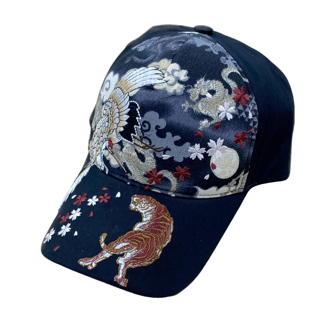 Компания Onishi Kensei Manufacturing Co., Ltd. Хлопковая кепка с вышивкой, Красный карп/Темно-синий, Размер: Бесплатно, H27-SC08