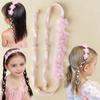Boho Style Braided Hair Ribbon Organza Lace Hair Accessories Cute Girls Hair Headband  Dress Up