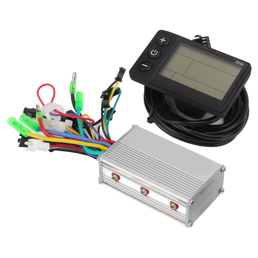 48V 60V 350W Electric Scooter Bike Brushless DC Motor Controller 866 LCD Display Panel Kit