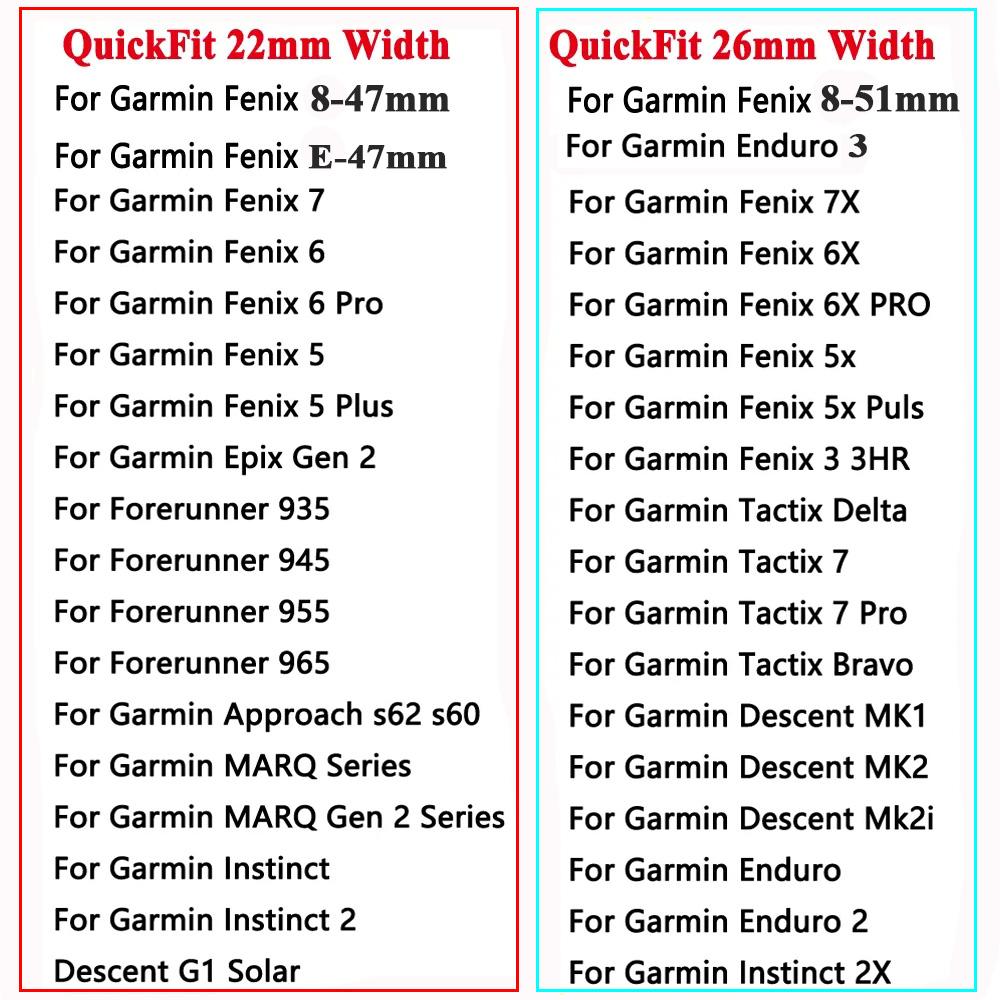 26 22 мм ремешки для часов для Garmin Fenix 7 7X Pro 47 51 мм 6 6X Pro 5 5X Plus Epix 2 камуфляжный силиконовый быстросъемный ремешок для смарт-часов