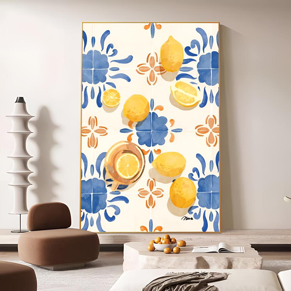 Positano Lemon Art Poster Movie Sticky Posters Vintage Room Good Quality Quality Poster Wall Art Painting Study Home Decor