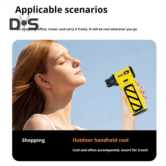 Электрический вентилятор для удаления пыли, мощный бесщеточный двигатель, регулируемая скорость, компактный дизайн, портативный ручной вентилятор