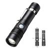 V6 Led Flashlight Super Bright Usb Rechargeable Long-range Aluminum Alloy Outdoor Telescopic Zoom Torch