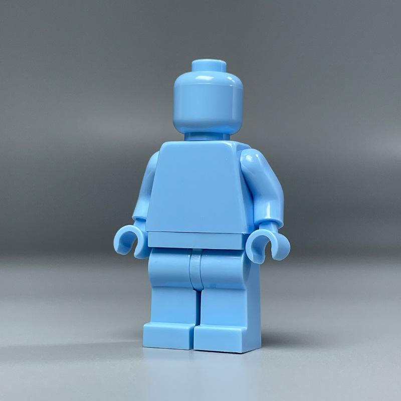 Прозрачные минифигурки-конструкторы DIY - Однотонные и разноцветные, для раскрашивания
