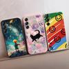 Чехол Graffiti Cat для iPhone Samsung A55 S24 FE S25 Xiaomi Redmi Note 13 Pro 14C Huawei Honor Realme, противоударный бампер для телефона, матовый чехол с защитой от царапин