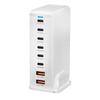 Многопортовая зарядная станция с выходной мощностью 286 Вт, 6 USB C и 2 USB-слота, настольный держатель-подставка для зарядки планшетов и телефонов