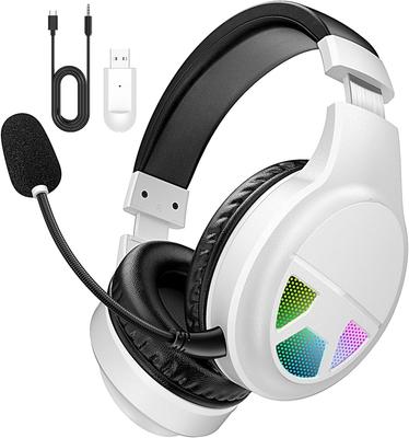 Беспроводная игровая гарнитура YPBDAN PS5 с шумоподавлением, стерео, улучшенная, 60 часов непрерывной работы, совместима с и гарнитурой Xbox, 2.4G/Bluetooth