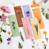 Nature Plants Translucent PET Flower Note Marker Page Holder School Creative Reading Supply Dried Flowers Journal Reading Folder