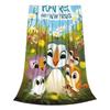 Puffin Rock and the New Friends Cartoon Anime Blanket Multi-size Warm Cozy Fluffy  Throw Blankets for Sofa Couch and Bed