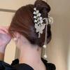 Новая роскошная лента со стразами, металлический зажим для волос, винтажные заколки для волос с цветком, заколки для волос в виде краба, заколки для волос, аксессуары для волос для женщин