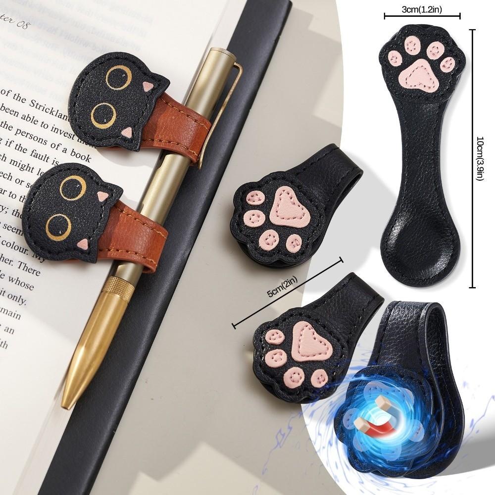 Cat Head Reading Page Divider Cat Paw Magnetic Bookmark Cute Magnetic Page Clip  Reading