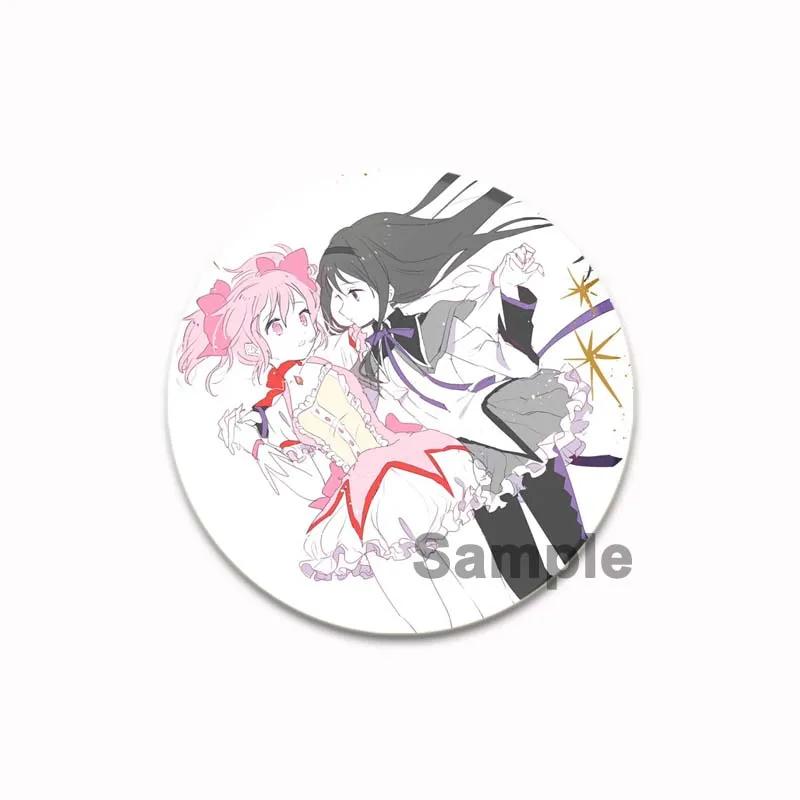 32/44/58 мм Puella Magi Madok Magica Pins Милая аниме-фигурка Akemi Homura Kaname Madoka Брошь Значок Рюкзак Обувь Ювелирные изделия Аксессуары