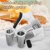 Hand-Crank Rotary Cheese Grater Professional 2-in-1 Shredder with Fine Coarse Drums for Parmesan Mozzarella & Chocolate Nuts