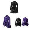 Women's Double-breasted Lace Trim Medieval Renaissance Cos Stage Performance Outfit