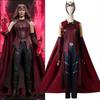 Костюм косплей Алая Ведьма Полный комплект WandaVision Хэллоуин Косплей Атласное платье для ролевых игр