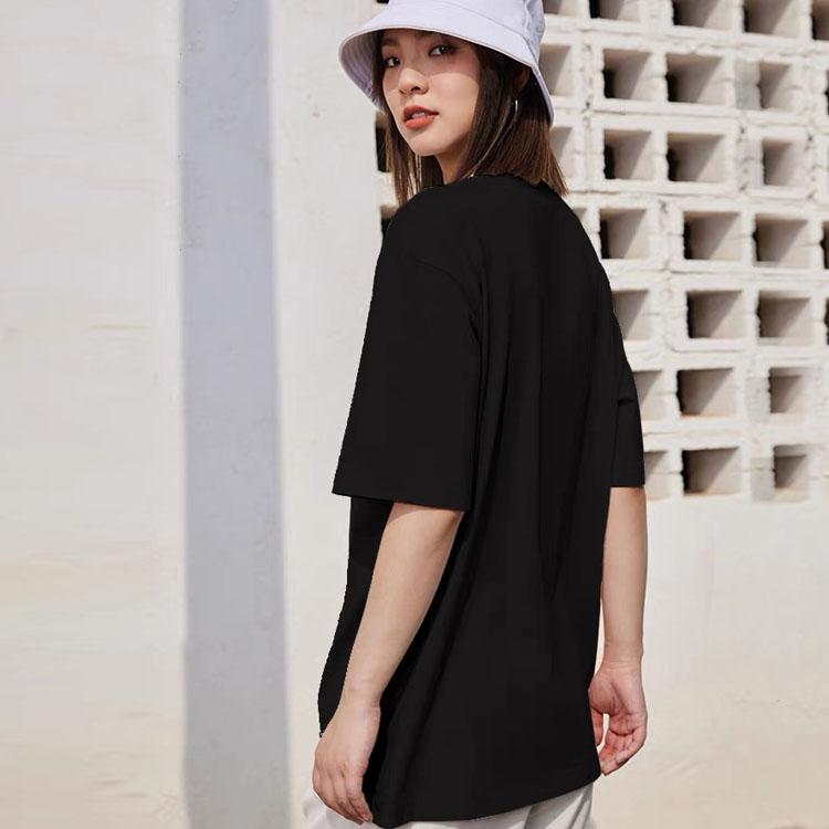 Li-Ning Letter Logo Print Slim Fit Short Sleeve T-Shirt Unisex Tops Black ATST631-1