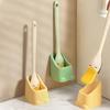 Щетка для унитаза в стиле ныряющей утки, симпатичная настенная напольная силиконовая щетка для унитаза в виде утконоса с основанием, набор щеток для чистки ванной комнаты