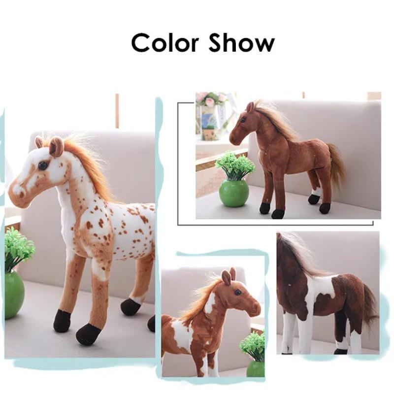 30 см имитация лошади, плюшевые игрушки, милые мягкие игрушки, кукла Зебра, мягкая реалистичная игрушка-лошадь, детский подарок на день рождения