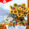 5D Full Round Diamond Painting Sunflower Embroidery Sale Diamond Mosaic Picture
