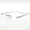 Men Women Lightweight Clear Rimless Resin Reading Glasses +1.00 To +4.00