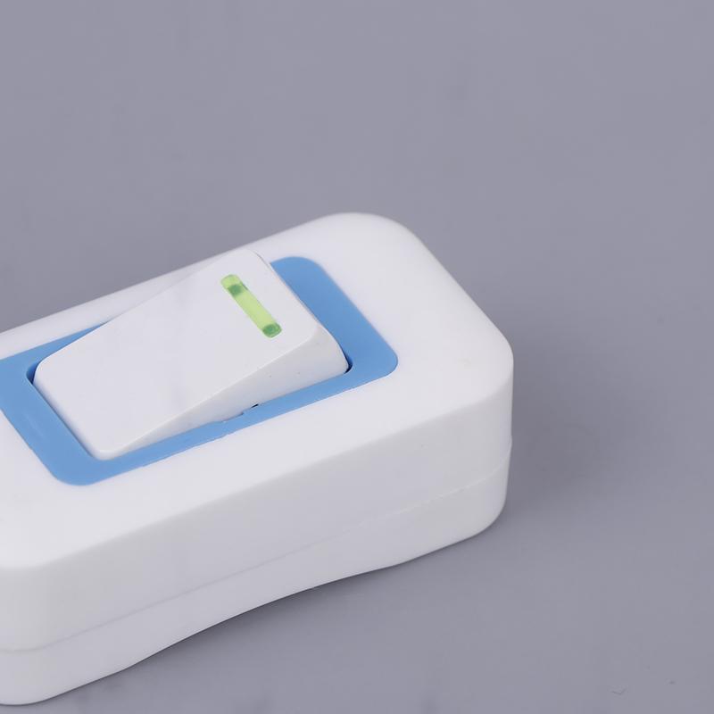 1/5 шт. Маленький кнопочный переключатель-качалка, Белый, Ручной зажим, Прикроватный, Для малой бытовой техники, Кнопочный, Переключатель в форме лодочки