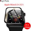 Мягкое стекло для Apple Watch series 8 7 45мм 41мм iWatch 6 4 3 se 44мм 40мм 42мм 38мм 9D HD Полная пленка Защитное стекло для экрана Apple watch