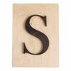 Wooden Letter 14.8 X 10.5 Cm - S