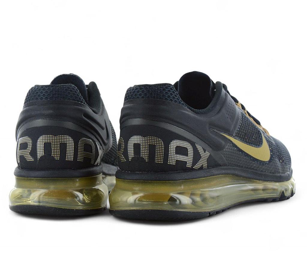 Nike Air Max 2013 - Мужские кроссовки Обувь Черно-золотые HQ1927-001 ОРИГИНАЛ
