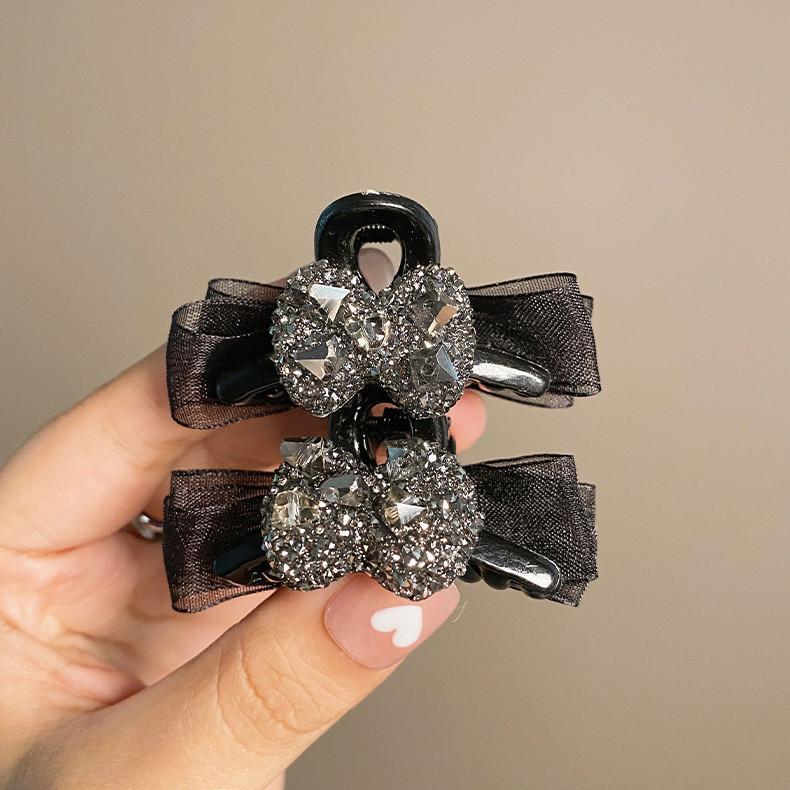 Заколка для волос с яркими камушки из горного хрусталя