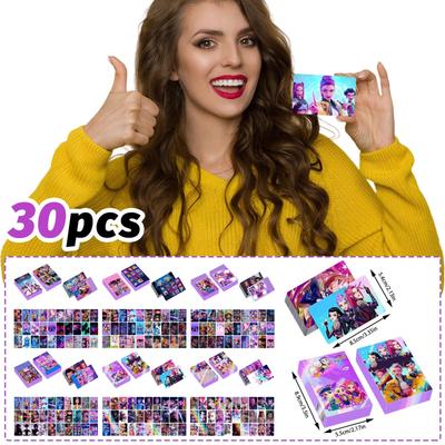 30 шт. Двусторонние карточки, Коллекционные фотокарточки премиум-печати, Стильные поздравительные открытки для фанатов и в подарок