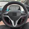 Оплетка рулевого колеса для Honda Civic 8th MK8 2005 2006 2007 2008 2009 2010 2011 Автомобильный руль сшитый вручную кожаный чехол