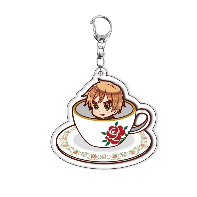 Hetalia Державы Оси APH Все Чиби Персонажи Брелок Брелоки Кольцо Для Аксессуаров Сумки Мультяшный Подвеска Брелок Подарки для Фанатов