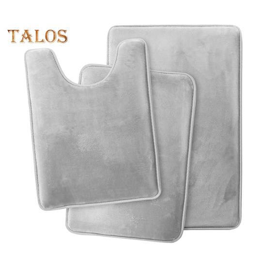 Комплект из 3 ковриков для ванной, впитывающие, быстросохнущие коврики для ванной, U-образный контурный коврик для унитаза, нескользящий коврик для ванной комнаты, декор для ванной комнаты, комфорт