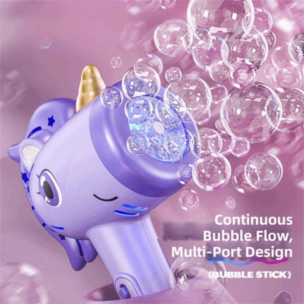 Hand-Held Design Bubble Blower LED Lights Pony Bubble Blower Children's Toy