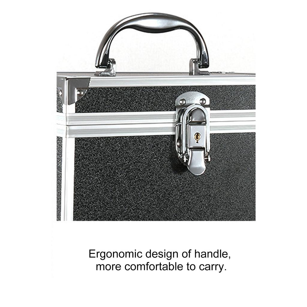 Cosmetic Organizer Box, Portable, Make Up Case, Lockable, Storage Box, for Jewelry & Make Up Tools