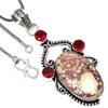 Pendant Wild Horse Jasper Garnet Gemstone Handmade Ethnic Silver Jewelry 2.5