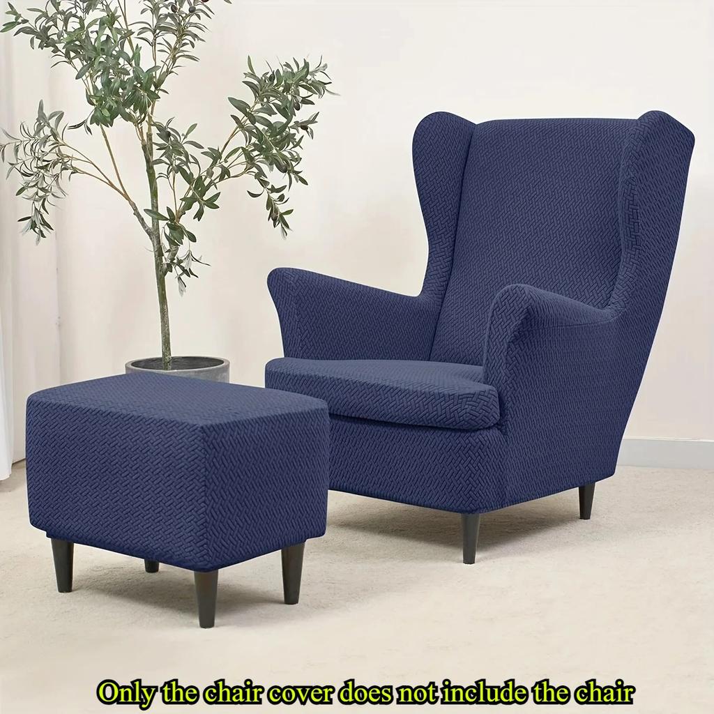Однотонный чехол для кресла с наклонной спинкой размера «кинг-сайз», удобный, дышащий, эластичный, с чехлом для подушки, защита мебели.
