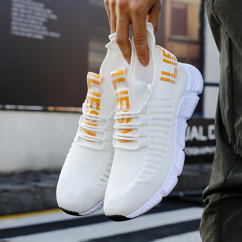 Fashion Men's Shoes Sneakers 2025 Lightweight Platform Mesh Breathable Summer Hollow Casual Outdoor Running Vulcanized Shoes