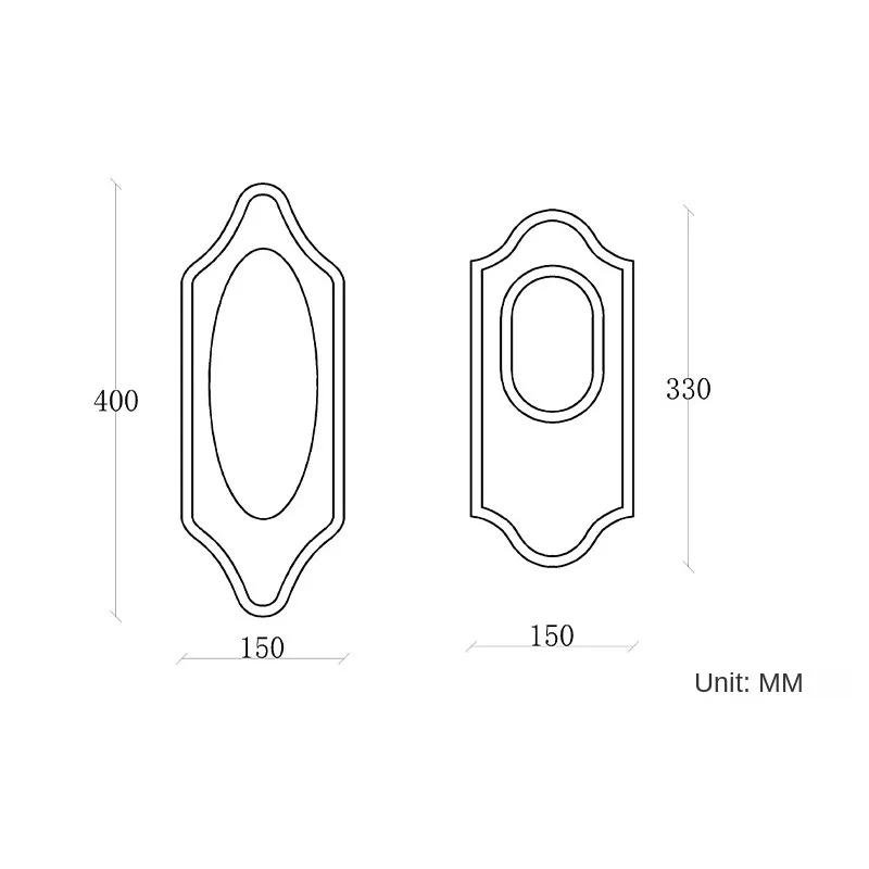 Новое винтажное зеркало в стиле ретро из цельного дерева, декоративное зеркало для спальни, крыльца, мебель для ванной комнаты, гостиной, зеркало на стену, домашний декор