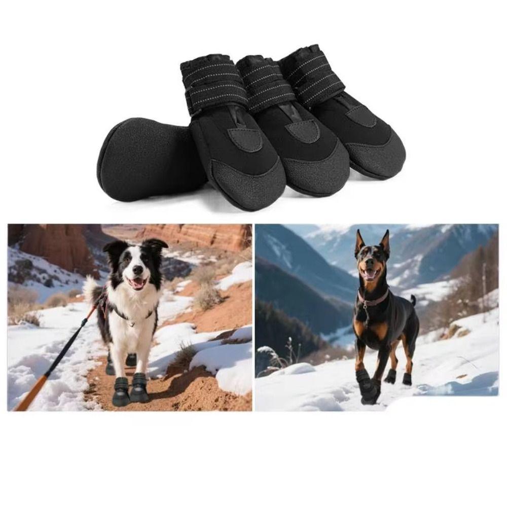 Adjustable Waterproof Dog Boots Comfortable Dog Foot Cover Dog Paw Protector  Rainy Days