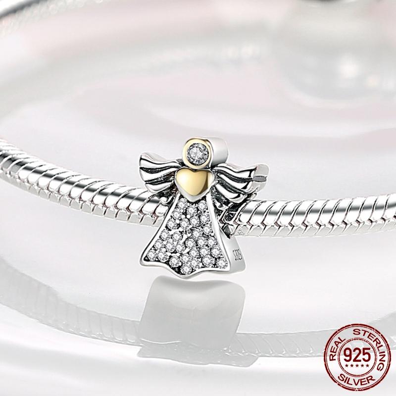 925 Sterling Silver O Pendant Love Heart Snake CZ Clip Charm Beads Fit Original Women Bracelet Bangle Silver 925 Jewelry